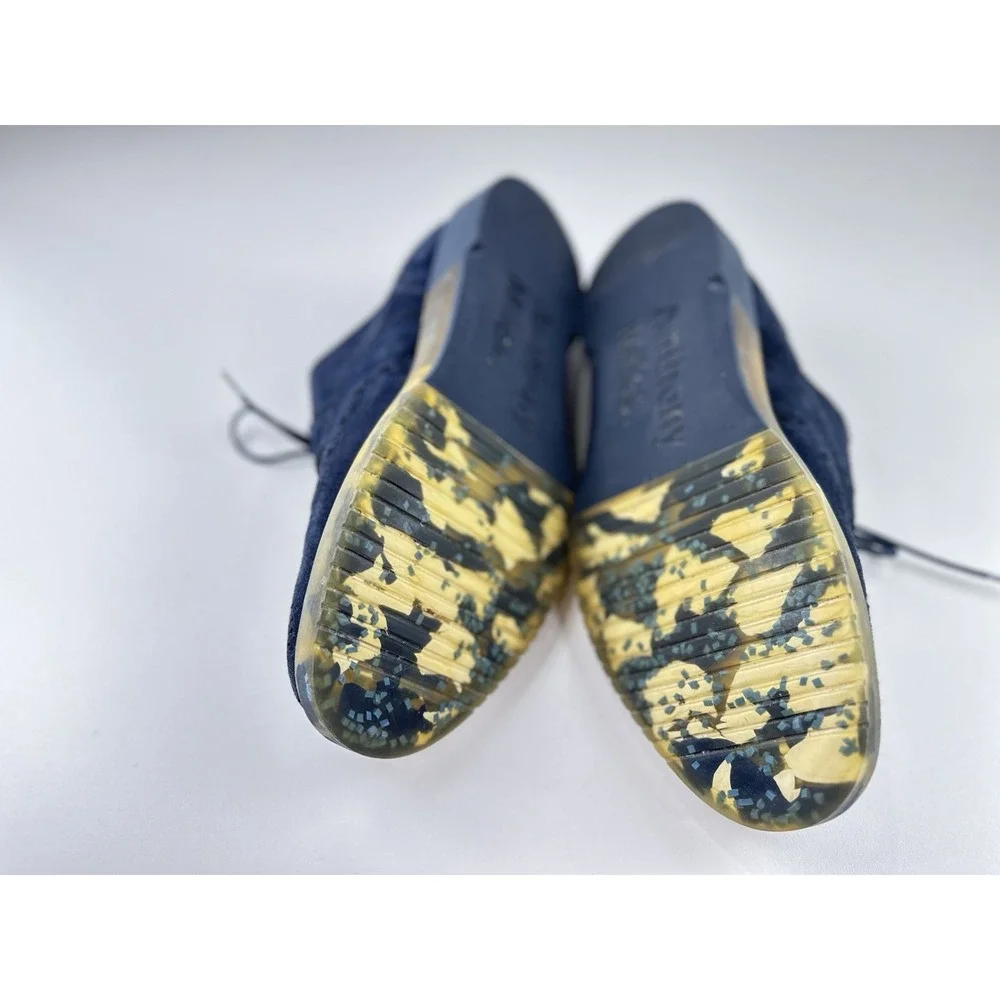 Anthony Miles Blue Suede Brogue‎ Shoes Clear Sole Men's Lace-Up Size 11 Shoes